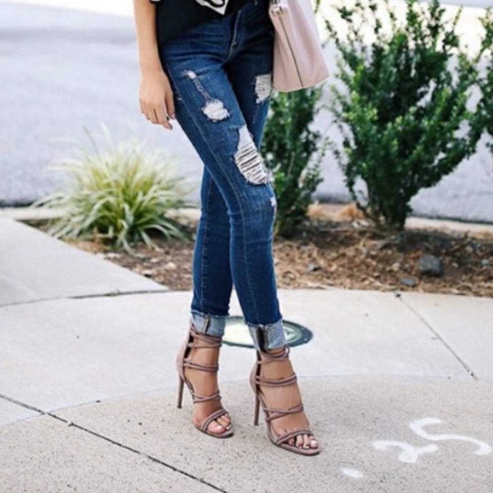 Steve Madden Beige Heels -like new